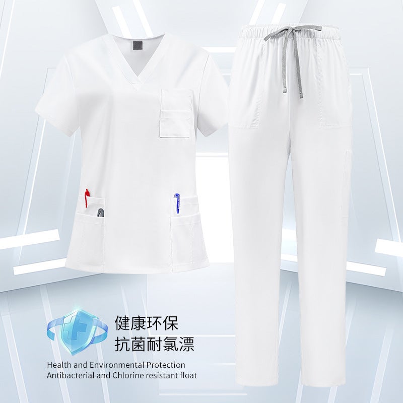 Medical Scrubs Suit for Men and Women – V-Neck, Moisture Wicking, Summer Wear - Image 5